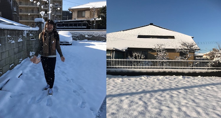 Lần đầu được thấy tuyết rơi tại Nhật